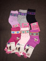 Детские носки для девочек размер 22-28