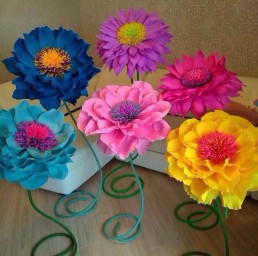 Аренда - Цветы декор для детского праздника (6шт)