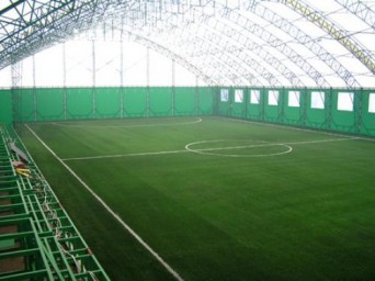 Футбольное поля, стадион с натуральным и искусственным газоном в любой точке России. Строительство